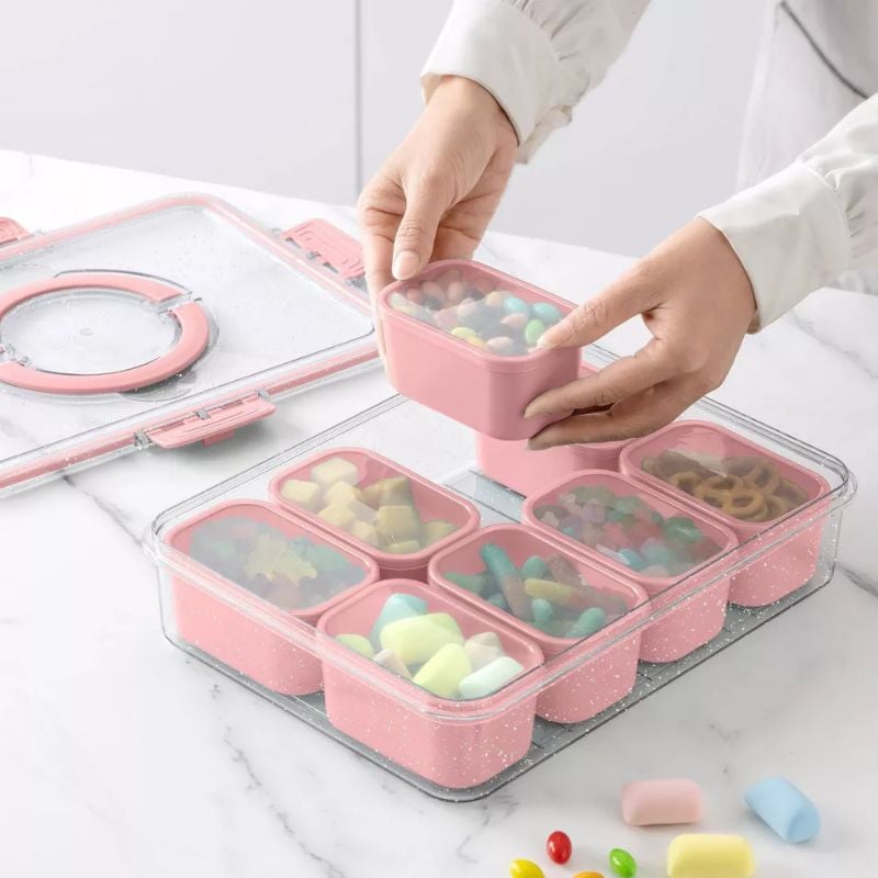 pink easter snackle box