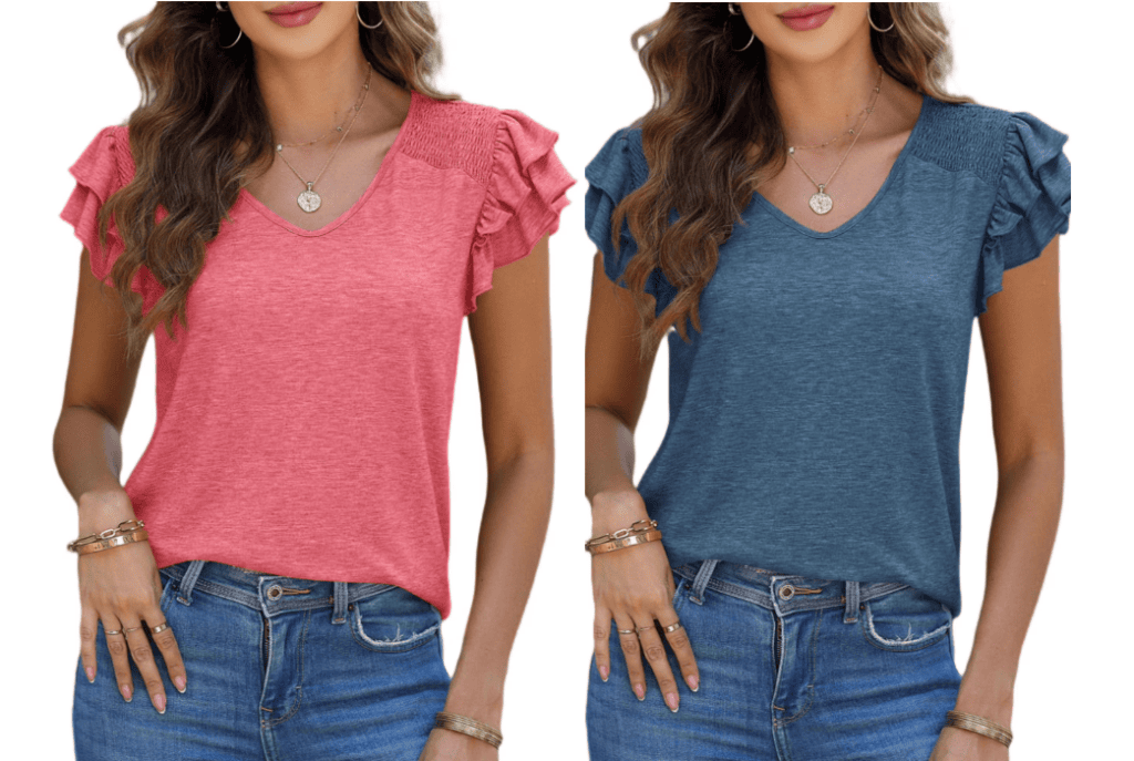 prettygarden ruffle top