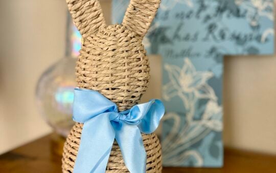 rattan easter bunny