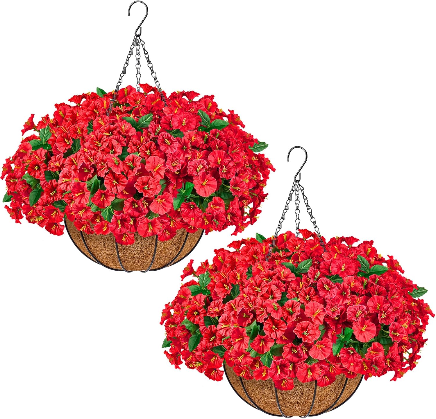 red hanging baskets red hanging baskets