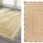 scalloped jute rug dupe