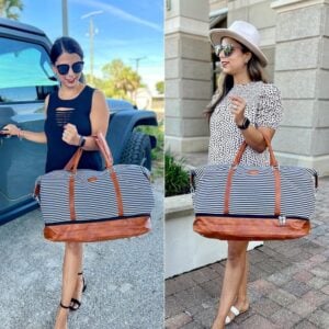 stylish weekender bag