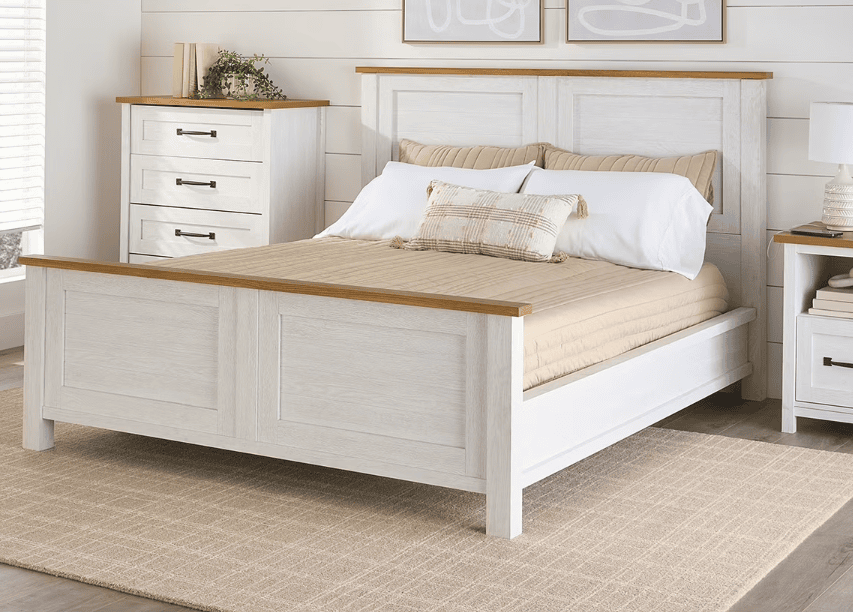 walmart farmhouse bed white