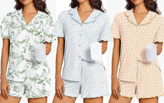 women's floral pajamas