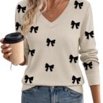 zeagoo bow sweater