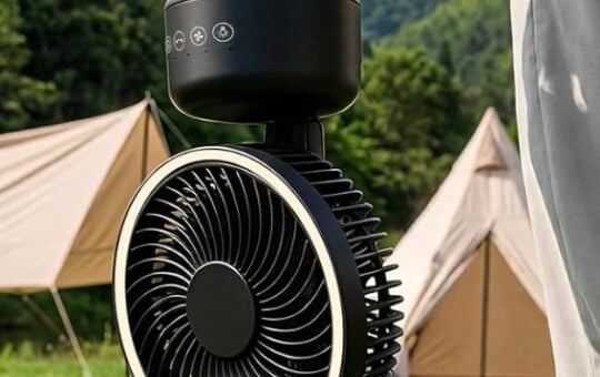4 in 1 camping fan cowsar black