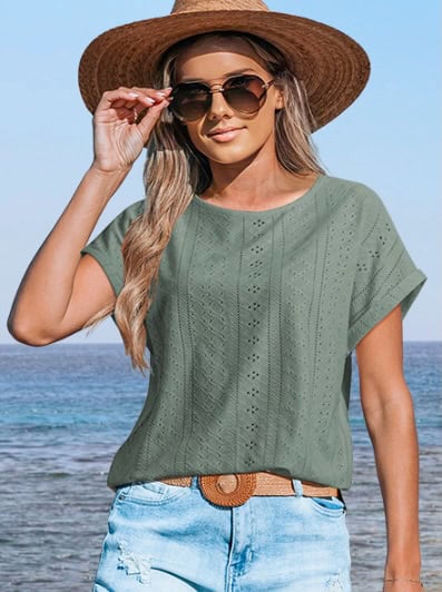 ATHMILE Women's Tunics Loose Fit Dressy Blouse