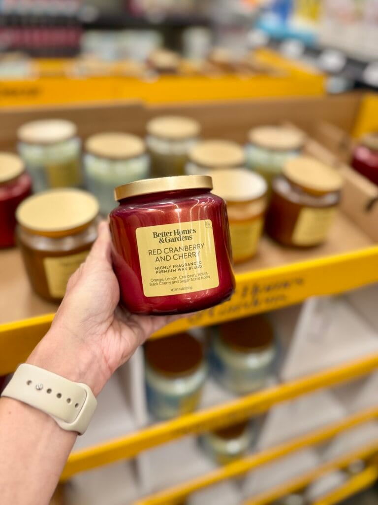 Better Homes & Gardens Glass Jar Candle Cranberry