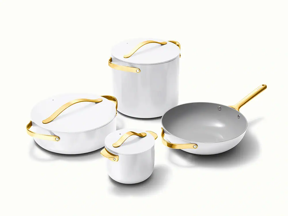 Ceramic Cookware Set White Iconics Hero