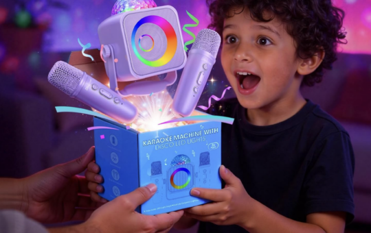 Disco Light Kids Karaoke Microphone