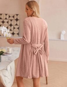 Ekouaer Pajamas for Women Set 3 Piece Lounge Set with Robe