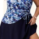 Hanna Nikole Womens Plus Size One Piece Swim Dress