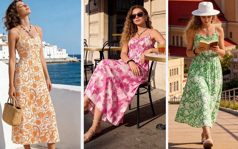 Kate Kasin Womens Summer Floral Maxi Dress