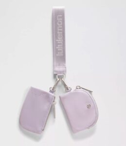Lululemon Dual Pouch Metallic Wordmark Wristlet