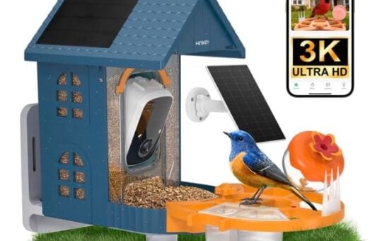 Minikey Smart Bird Feeder with Camera Outdoor Birdhouse