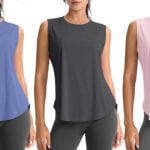 SANTINY Women's Sleeveless Workout Top