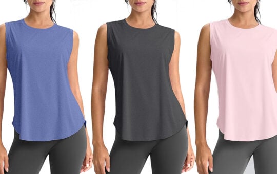 SANTINY Women's Sleeveless Workout Top