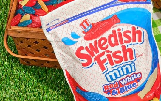 Swedish Fish Mini Red, White & Blue Soft & Chewy Gummy Candy