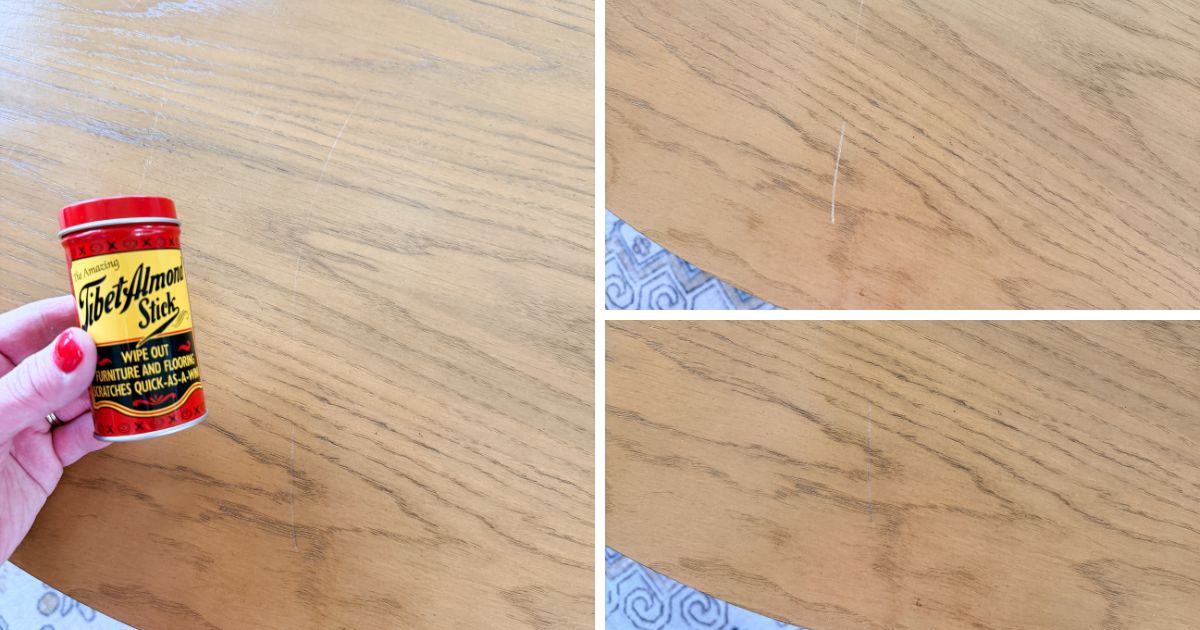 Tibet Almond stick before after