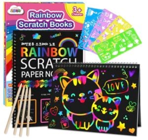 ZMLM Rainbow Scratch Paper Book