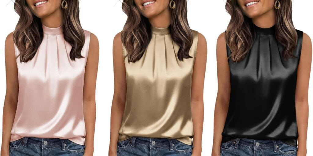 amazon satin tank