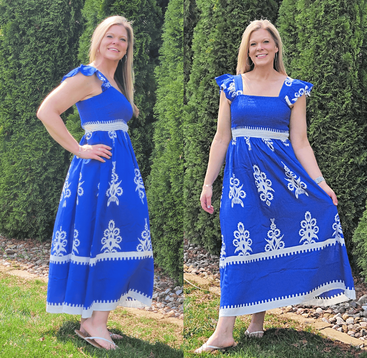 ashley btfbm flutter sleeve maxi