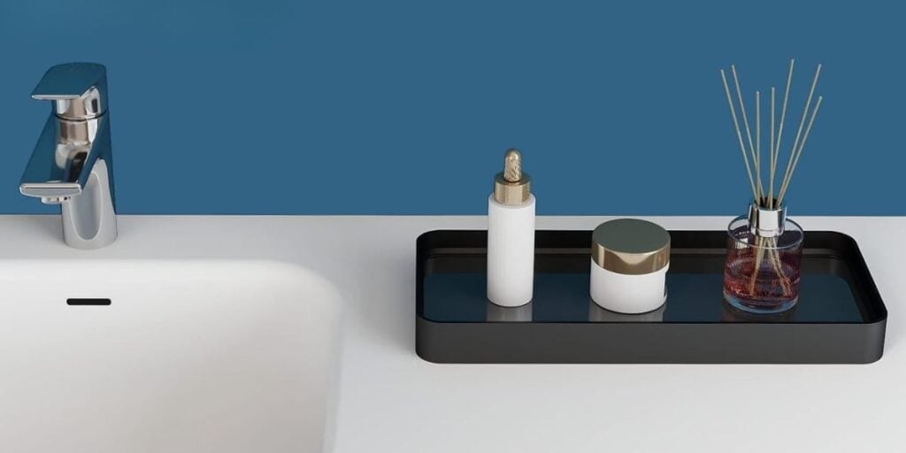 bathroom tray organizer
