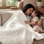 bedsure fleece bubble throw