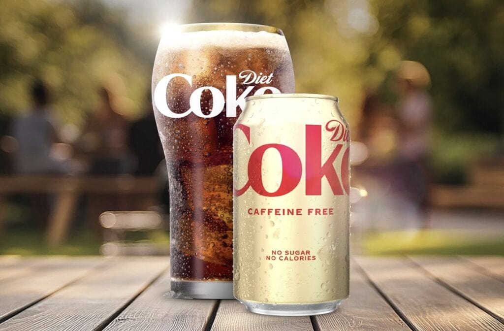 caffeine free diet coke canned