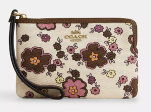 coach floral wallet