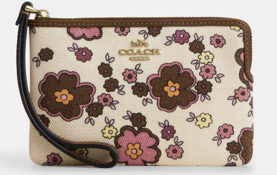 coach floral wallet