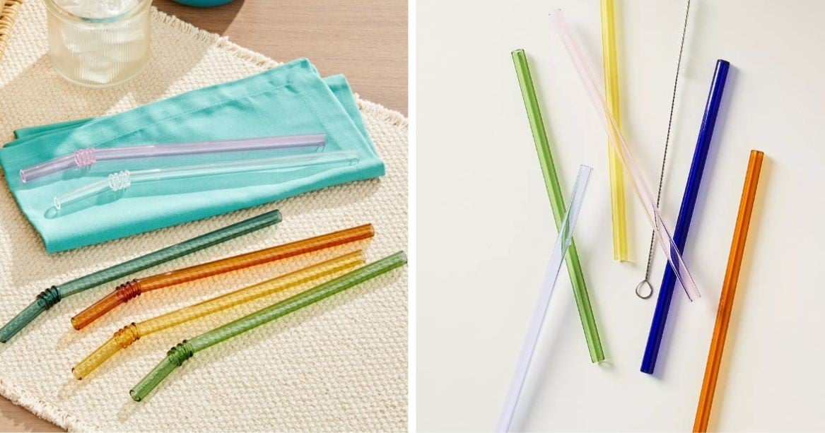 colored glass straw dupe