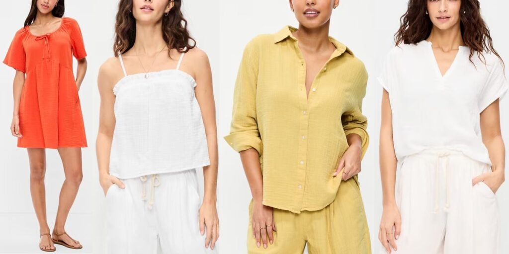 crinkle gauze apparel