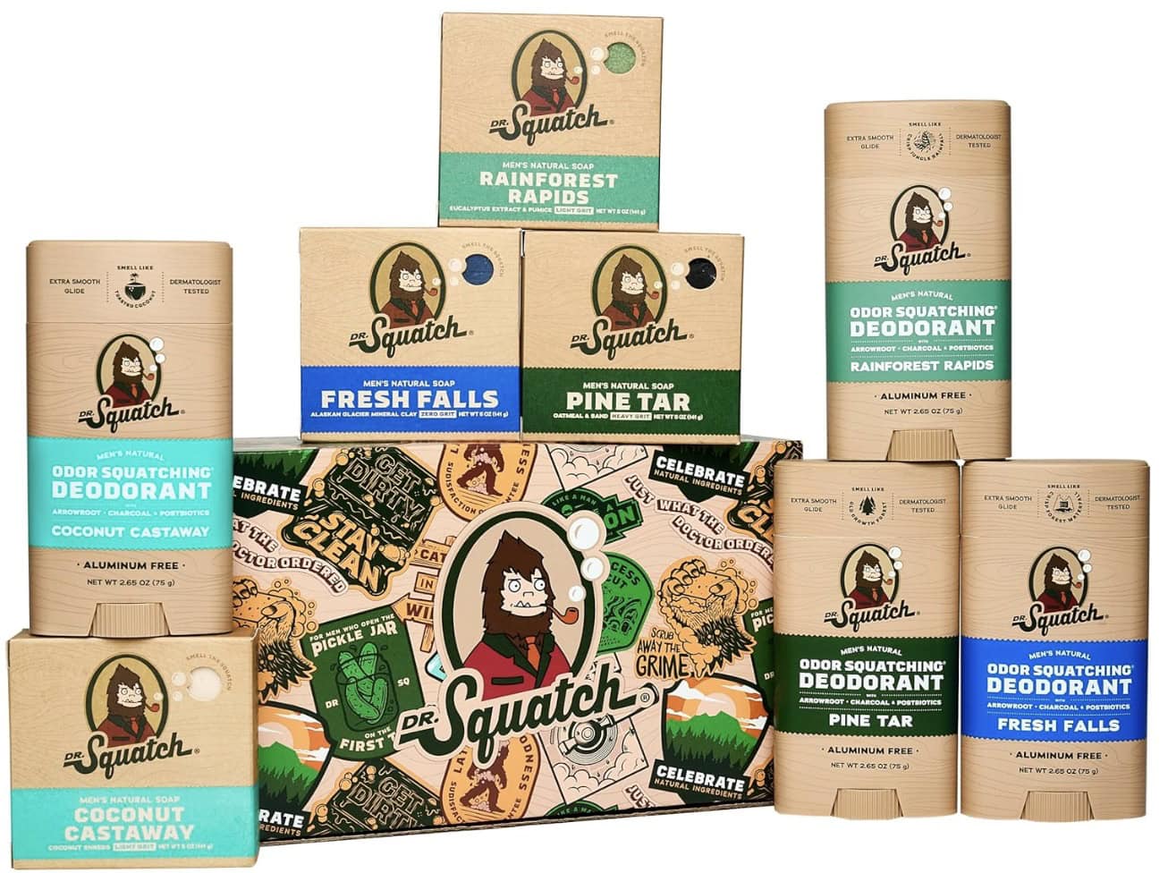 dr squatch deodorant and soap bundle