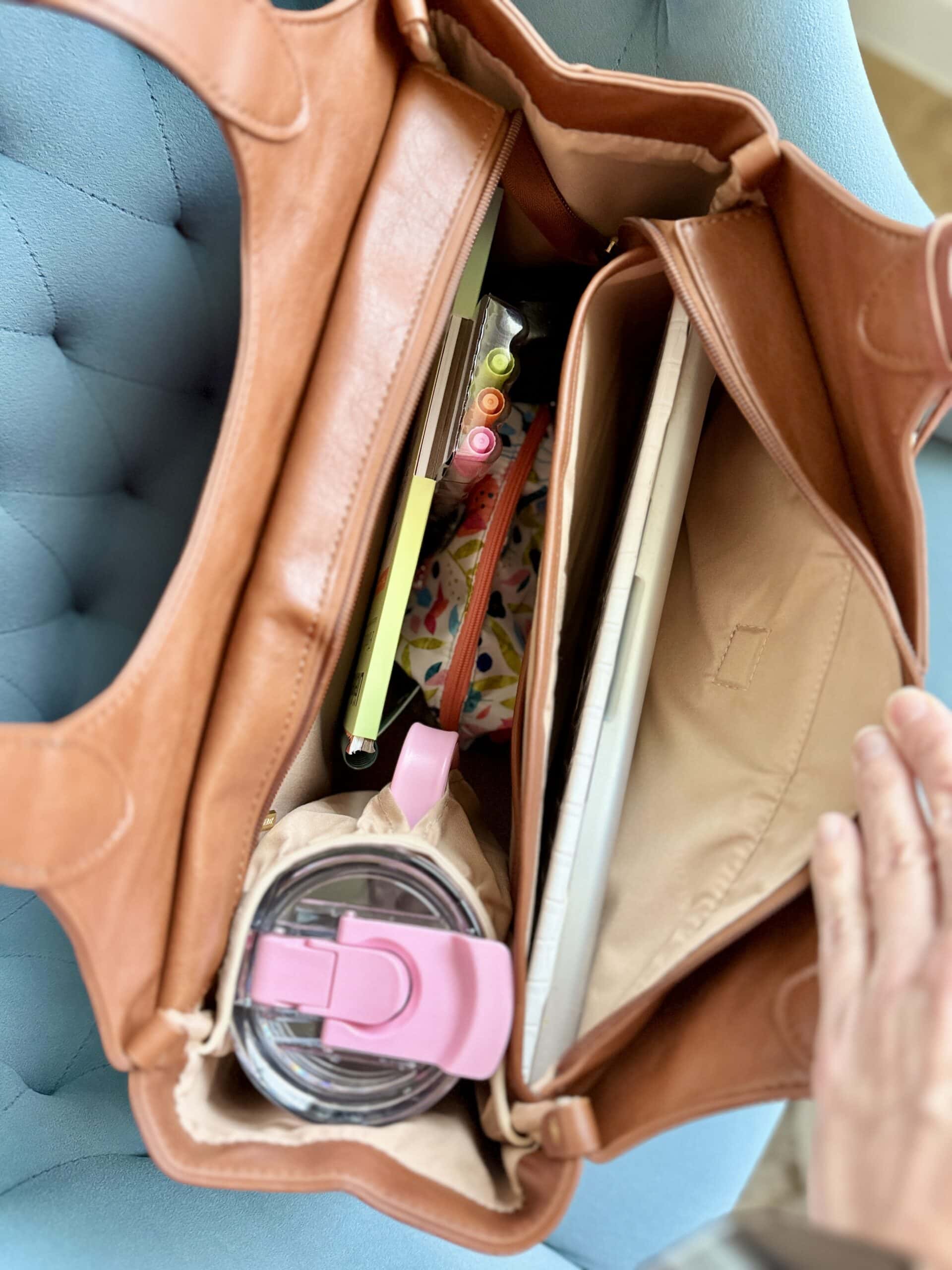 inside tote bag