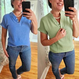 jamie gauze top
