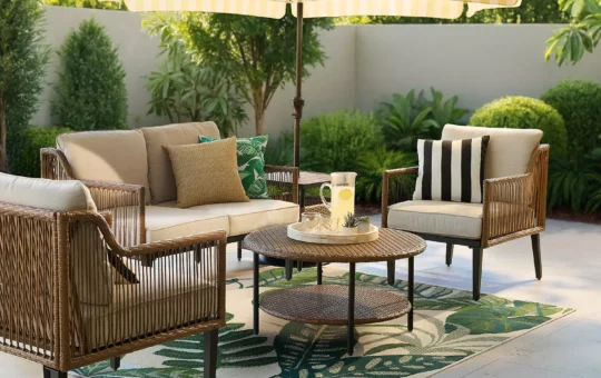 kohls patio set yellow umbrella