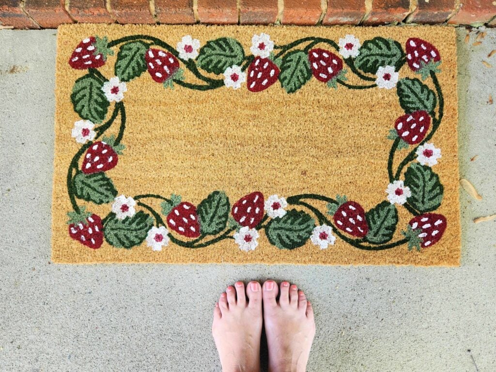 kohls strawberry doormat