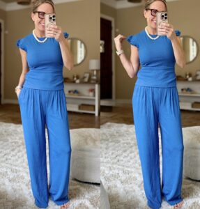 mary blue lounge set
