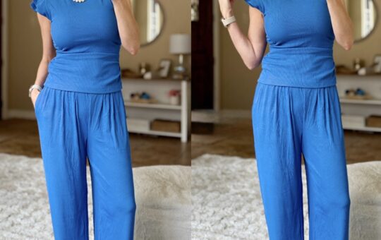 mary blue lounge set