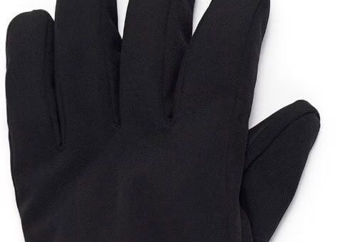 ozark trail men's softshell knit gloves black