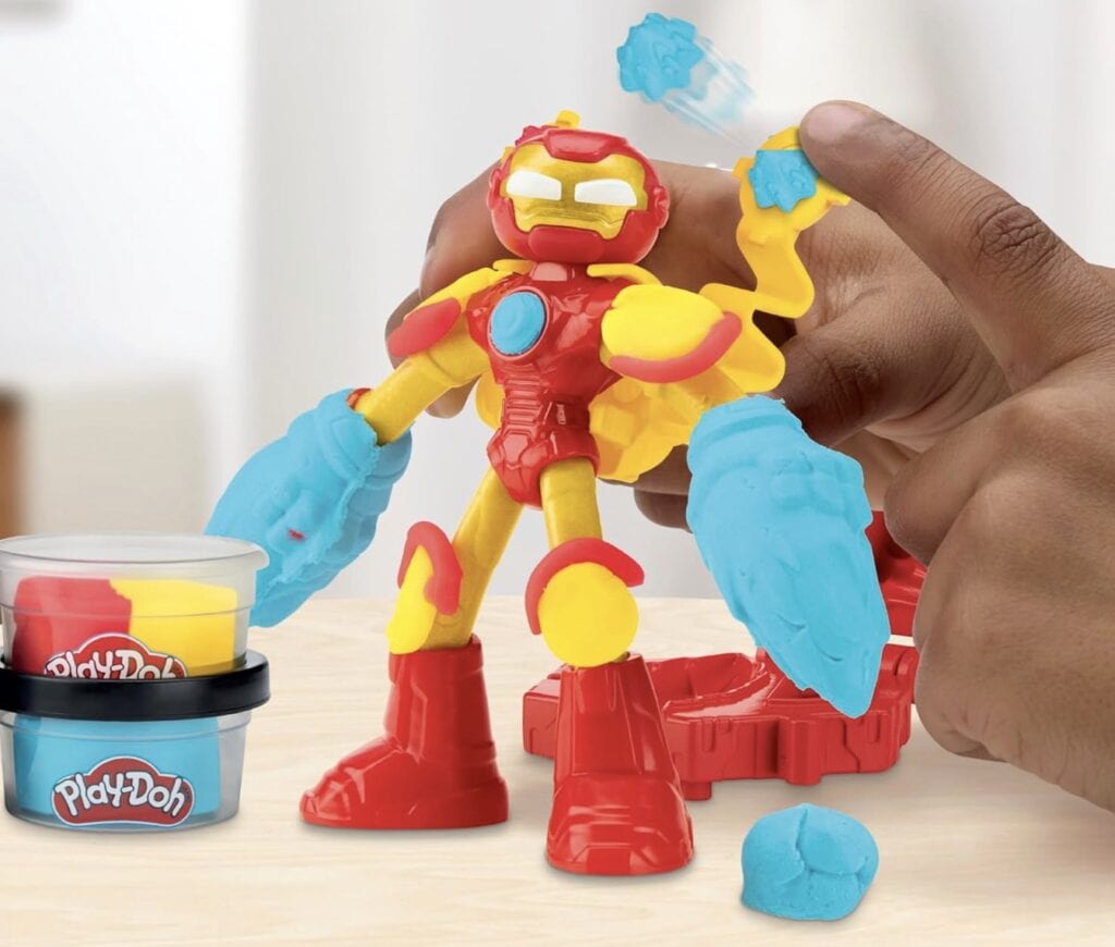 play doh iron man blast launcher
