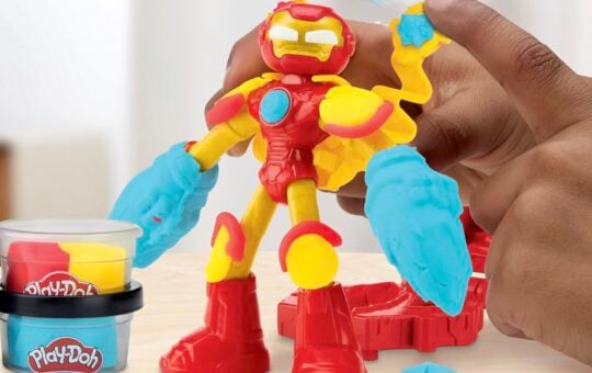 play doh iron man blast launcher