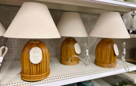 rattan target lamp