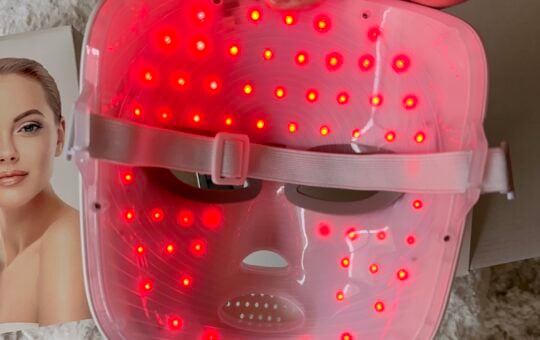 red light mask back