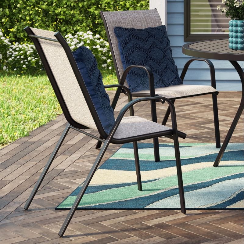 stackable sling chairs 