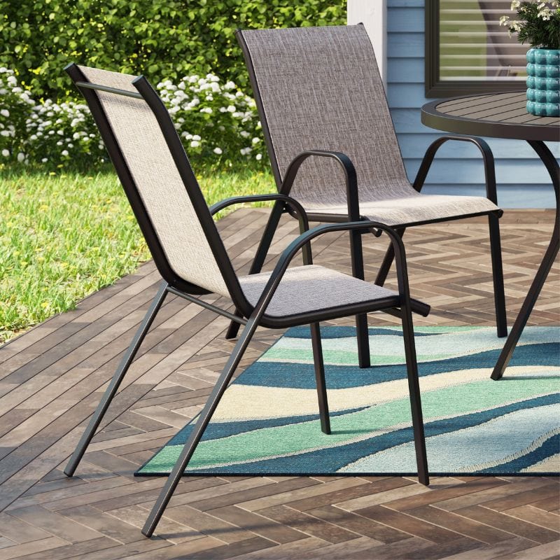 stackable sling chairs