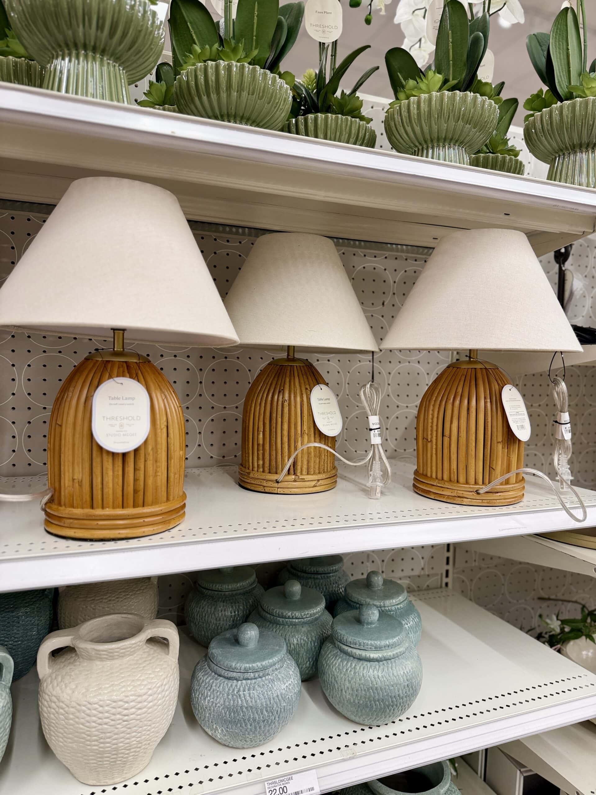 target rattan lamp