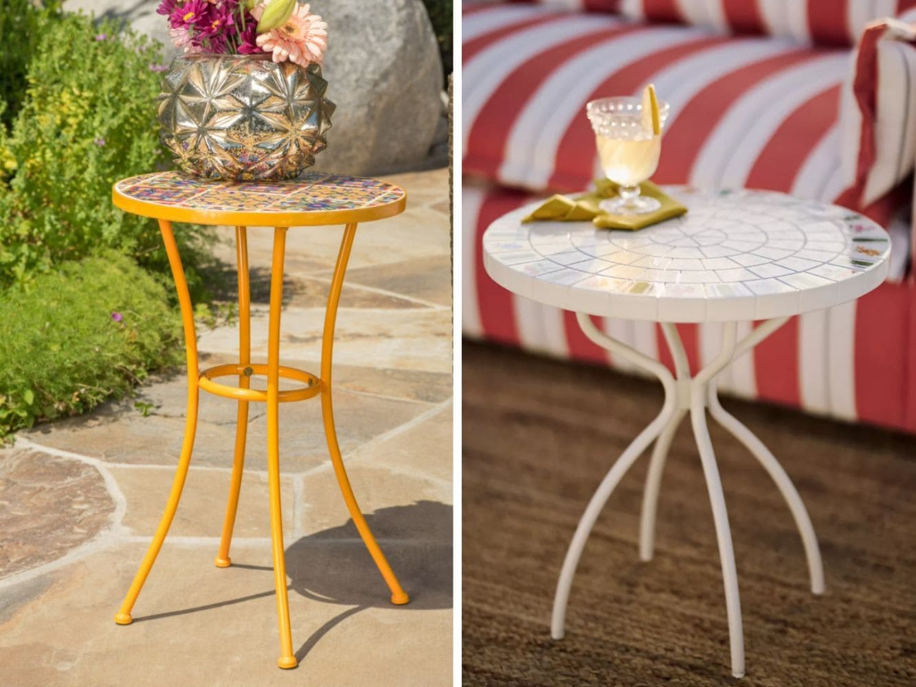 tile bistro side table dupe