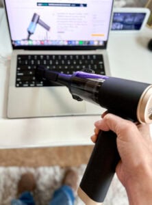 vacuuming computer